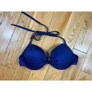 Victoria Secret Blue Swim Top Size 34C